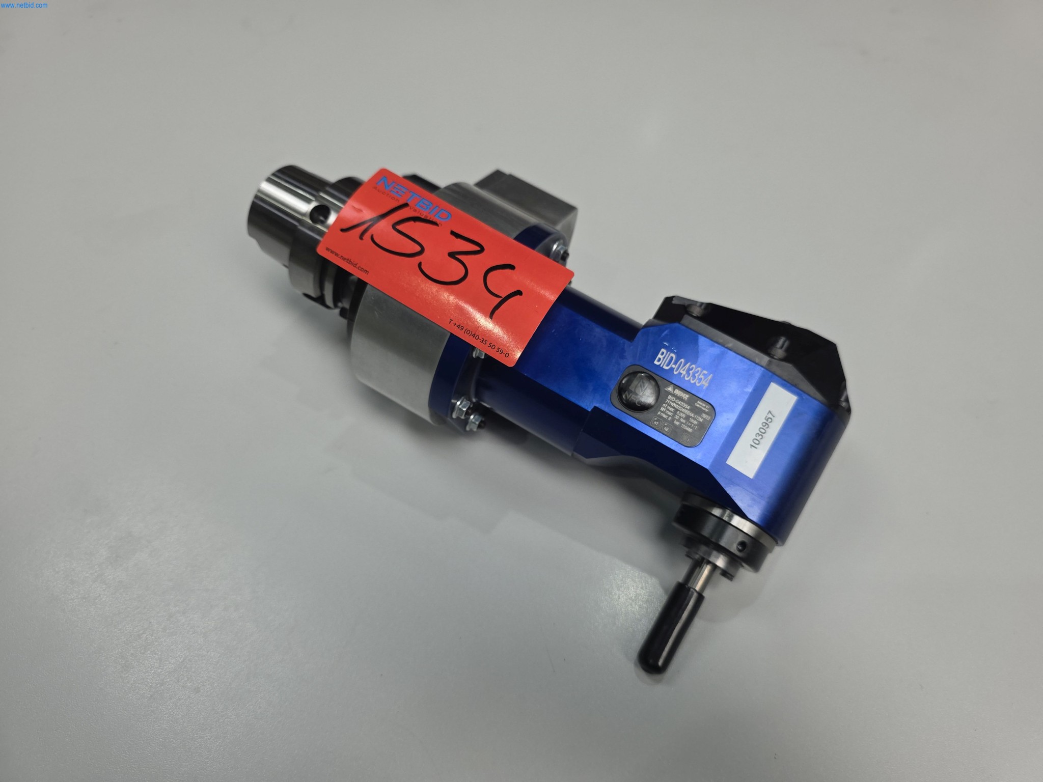 Angetriebenes HSK-A63 Werkzeug/Winkelaggregat 90° Benz